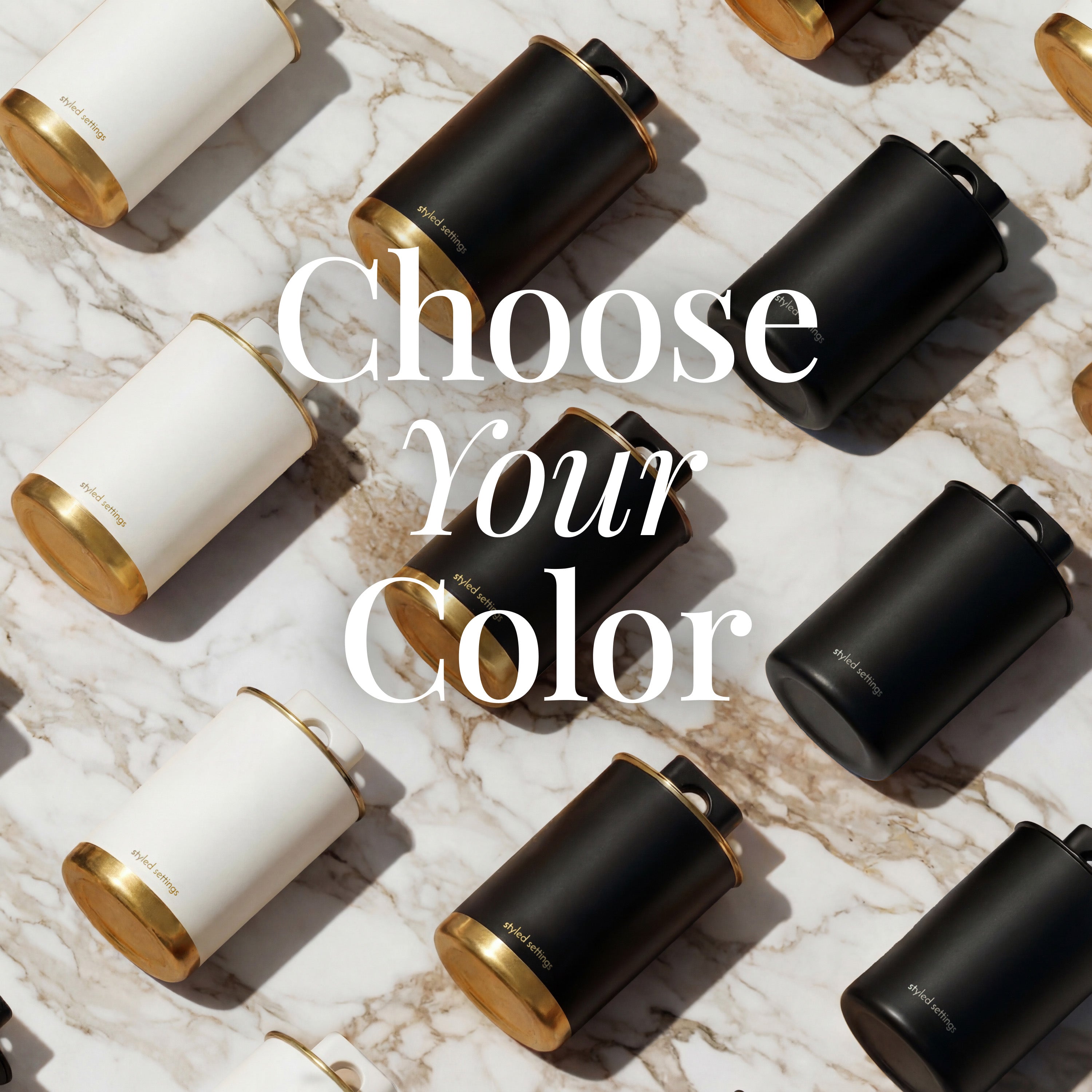 Black and Gold Coffee Canister