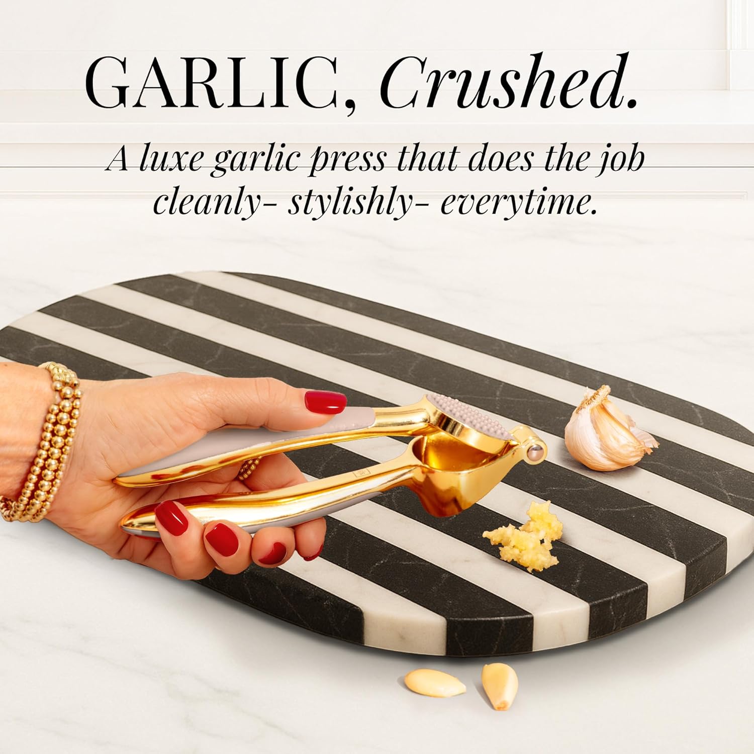 Beige and Gold Tool Set