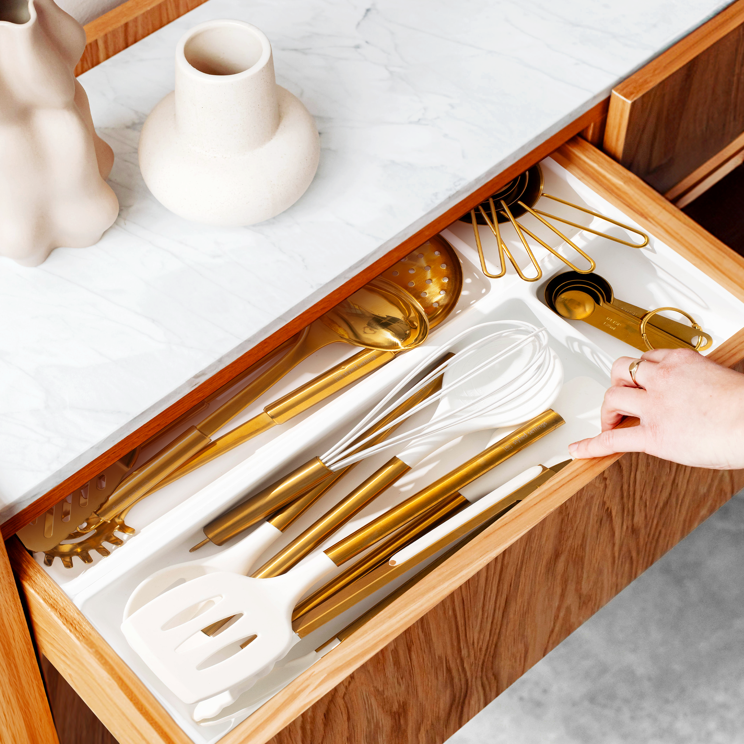 Gold Complete Kitchen Utensils Set - Styled Settings