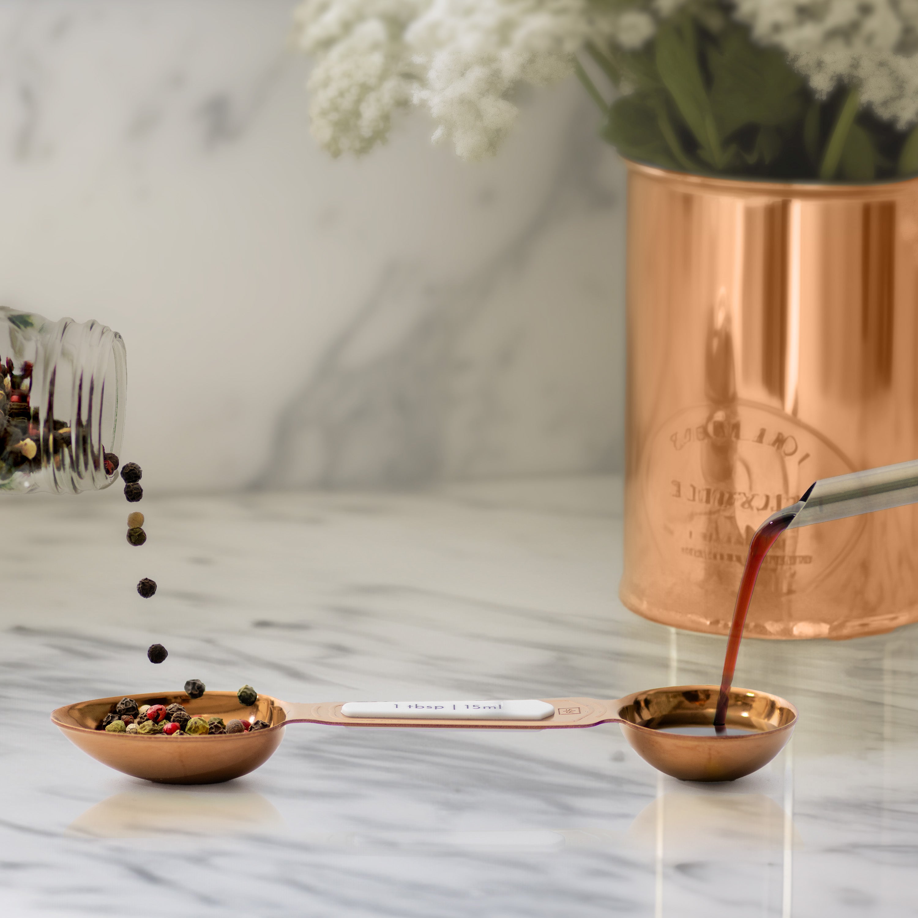 Timeless Copper Magnetic Measuring Spoon Set - Styled Settings