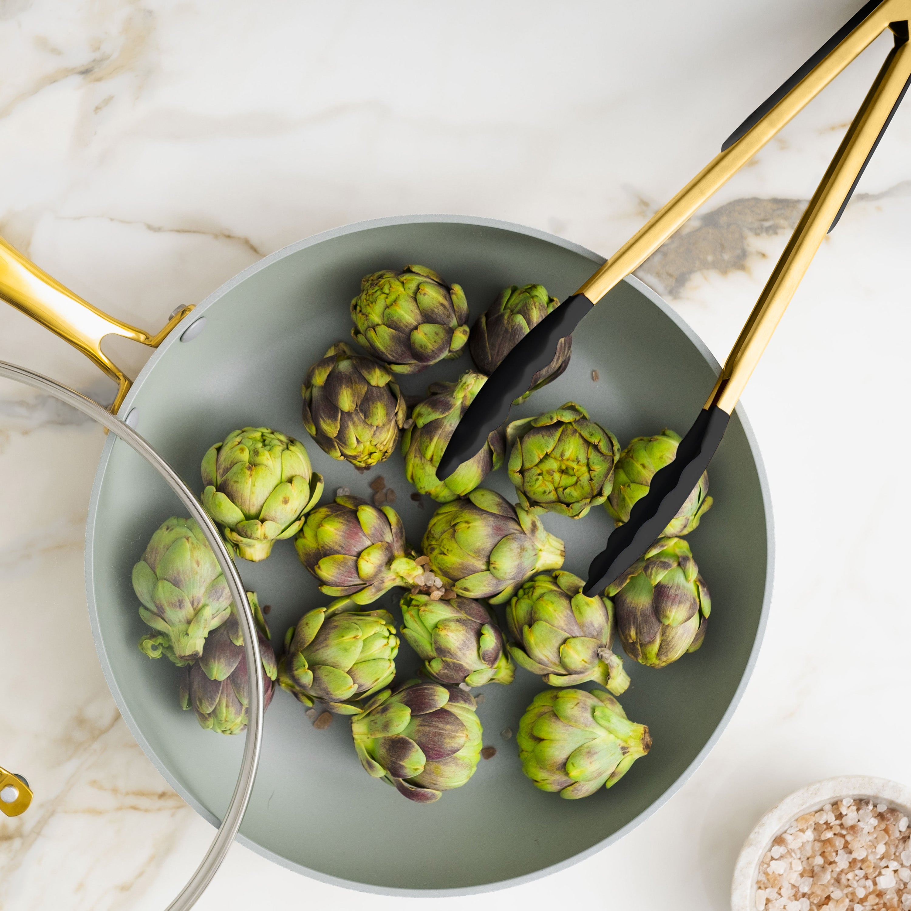 Black and Gold Kitchen Tools Set - Styled Settings