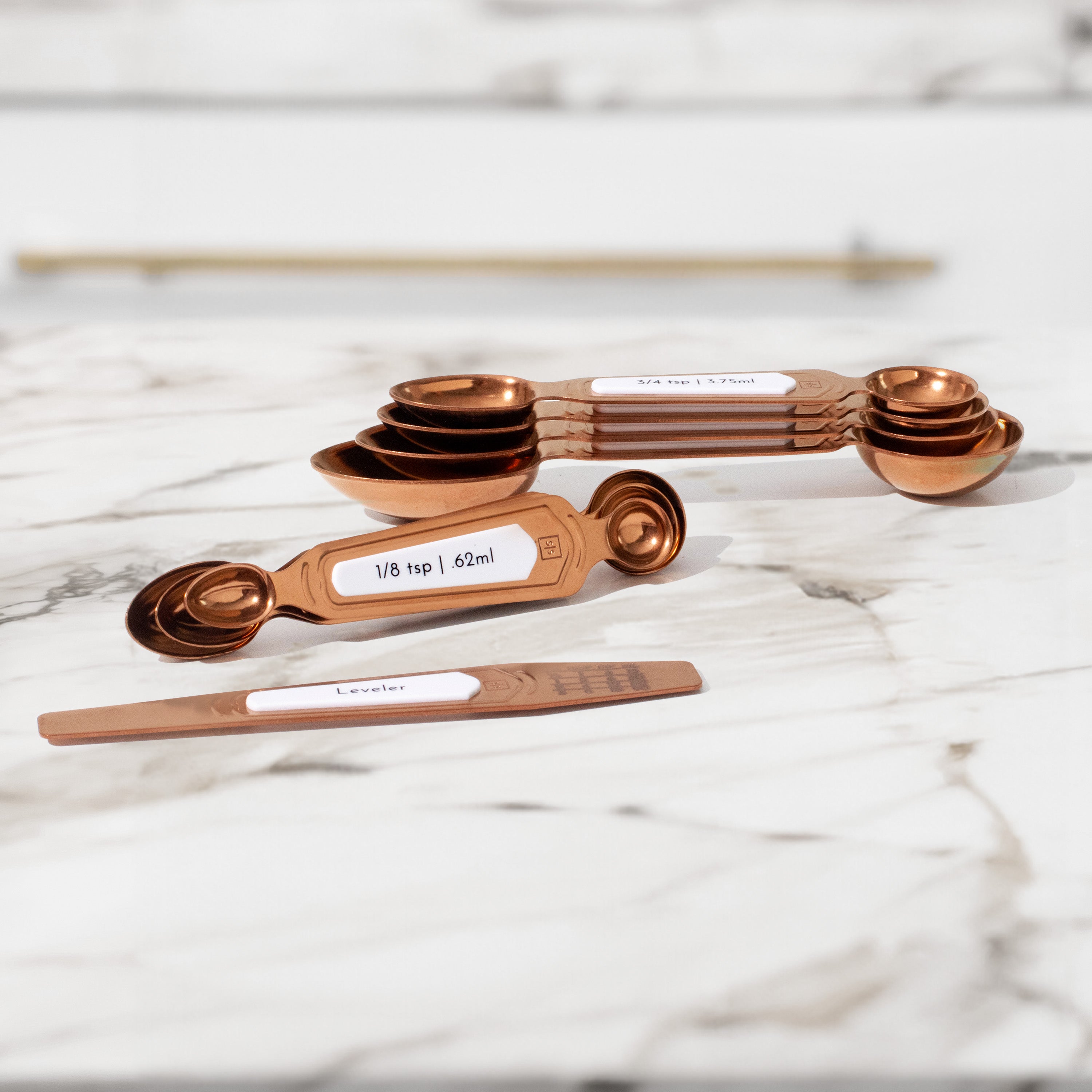 Timeless Copper Magnetic Measuring Spoon Set - Styled Settings