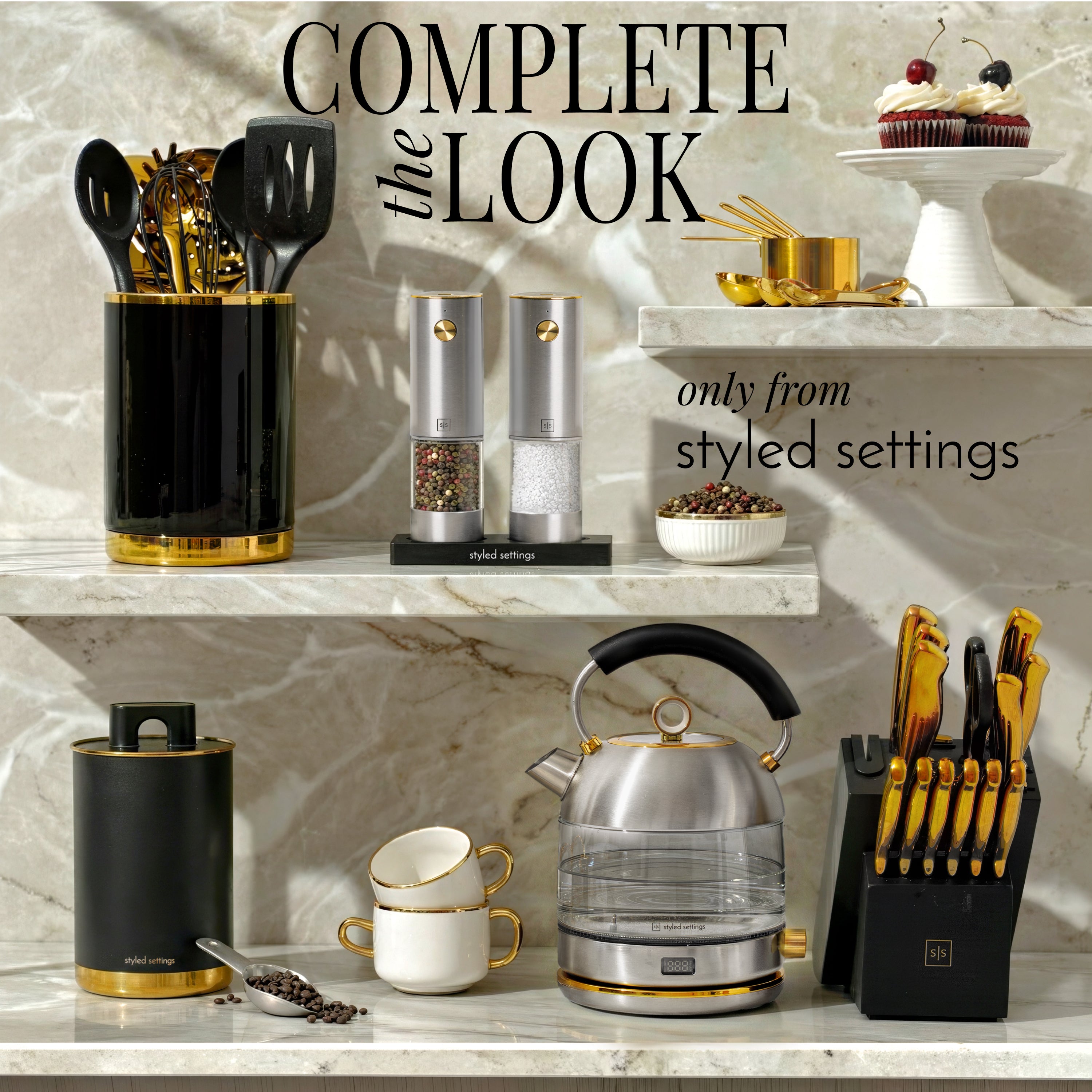 Silver Rechargeable Electric Salt and Pepper Mill Set