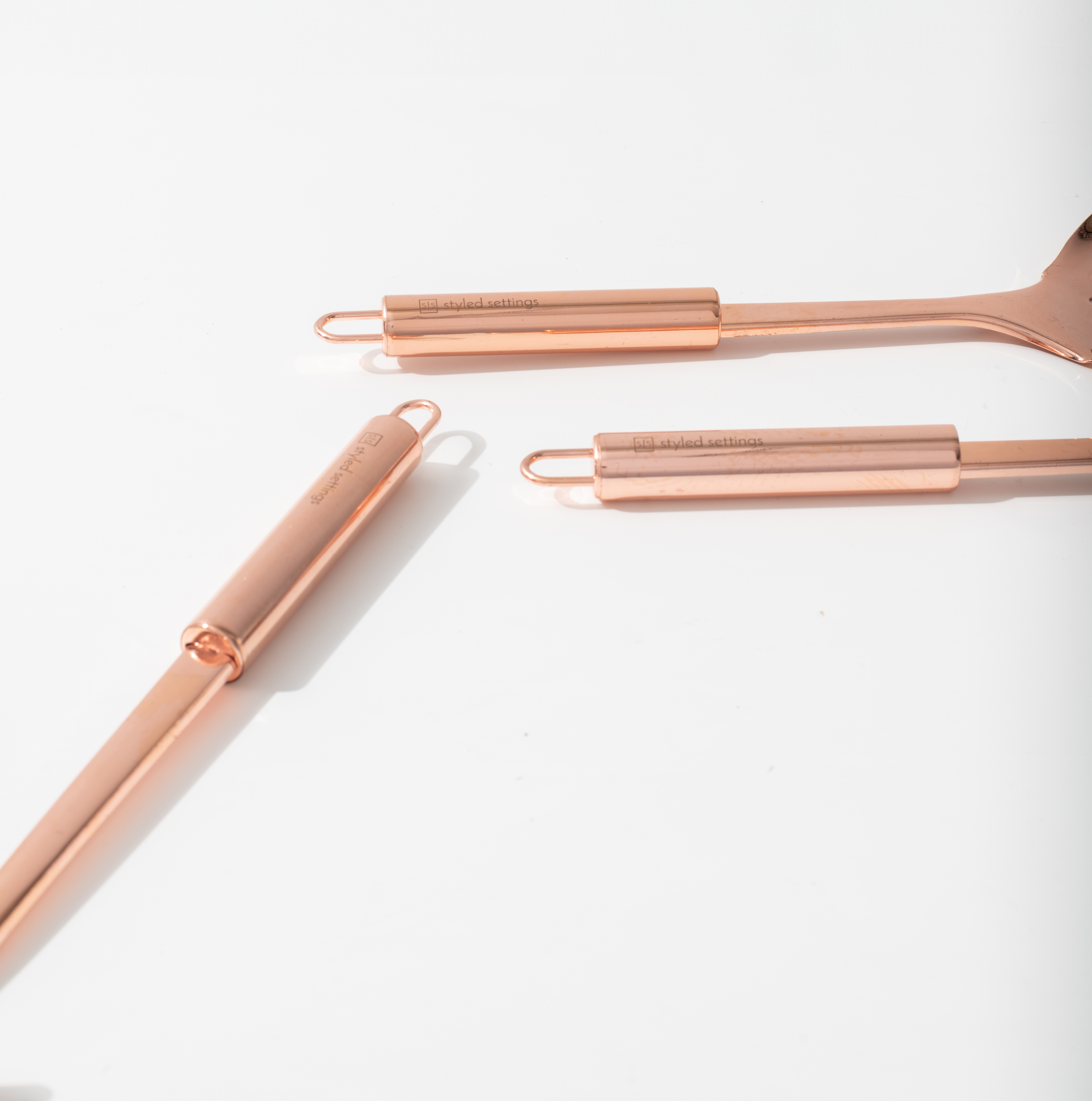 Copper Cooking Utensils Set - Styled Settings