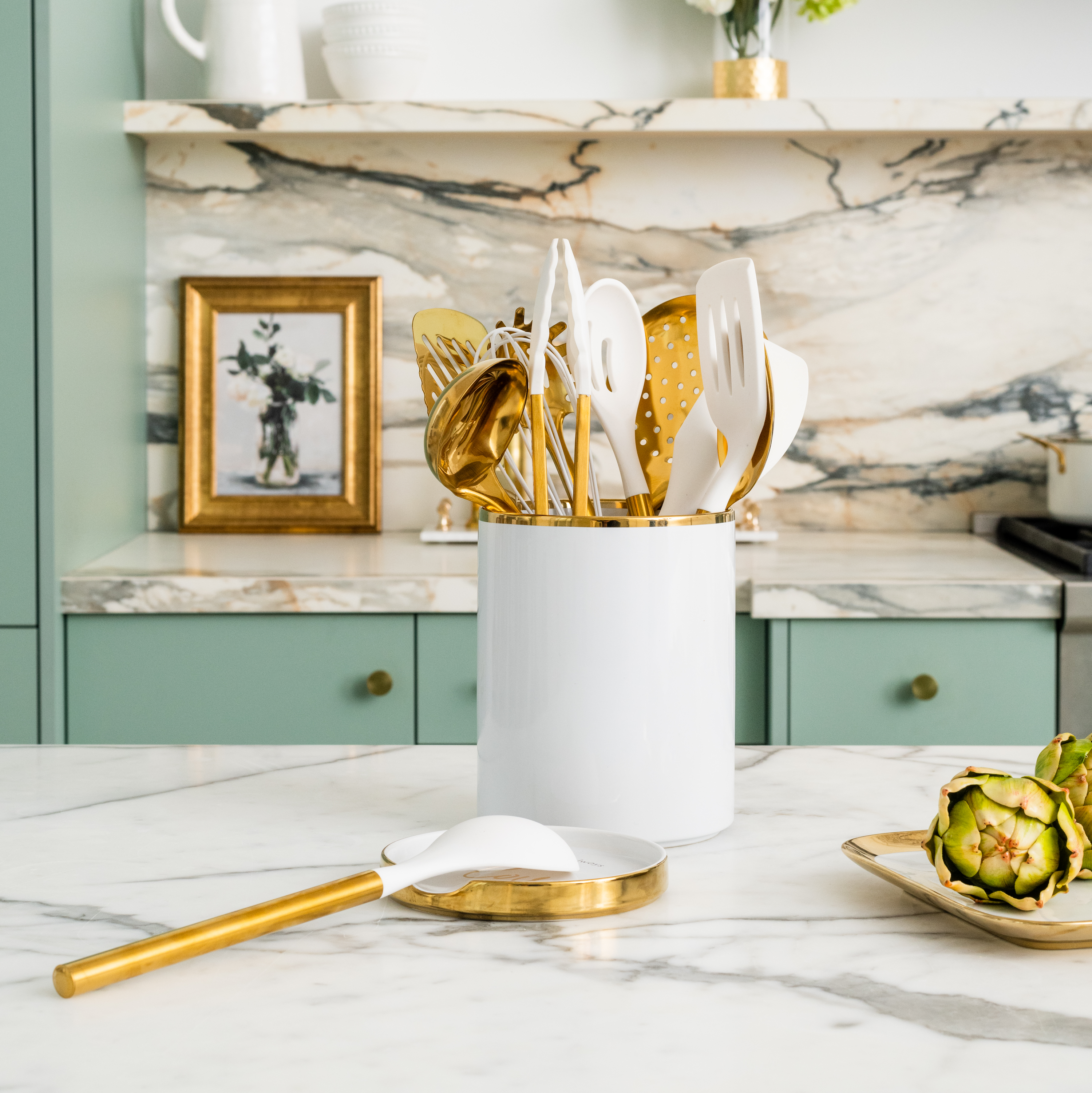 White and Gold Kitchen Bundle - Styled Settings
