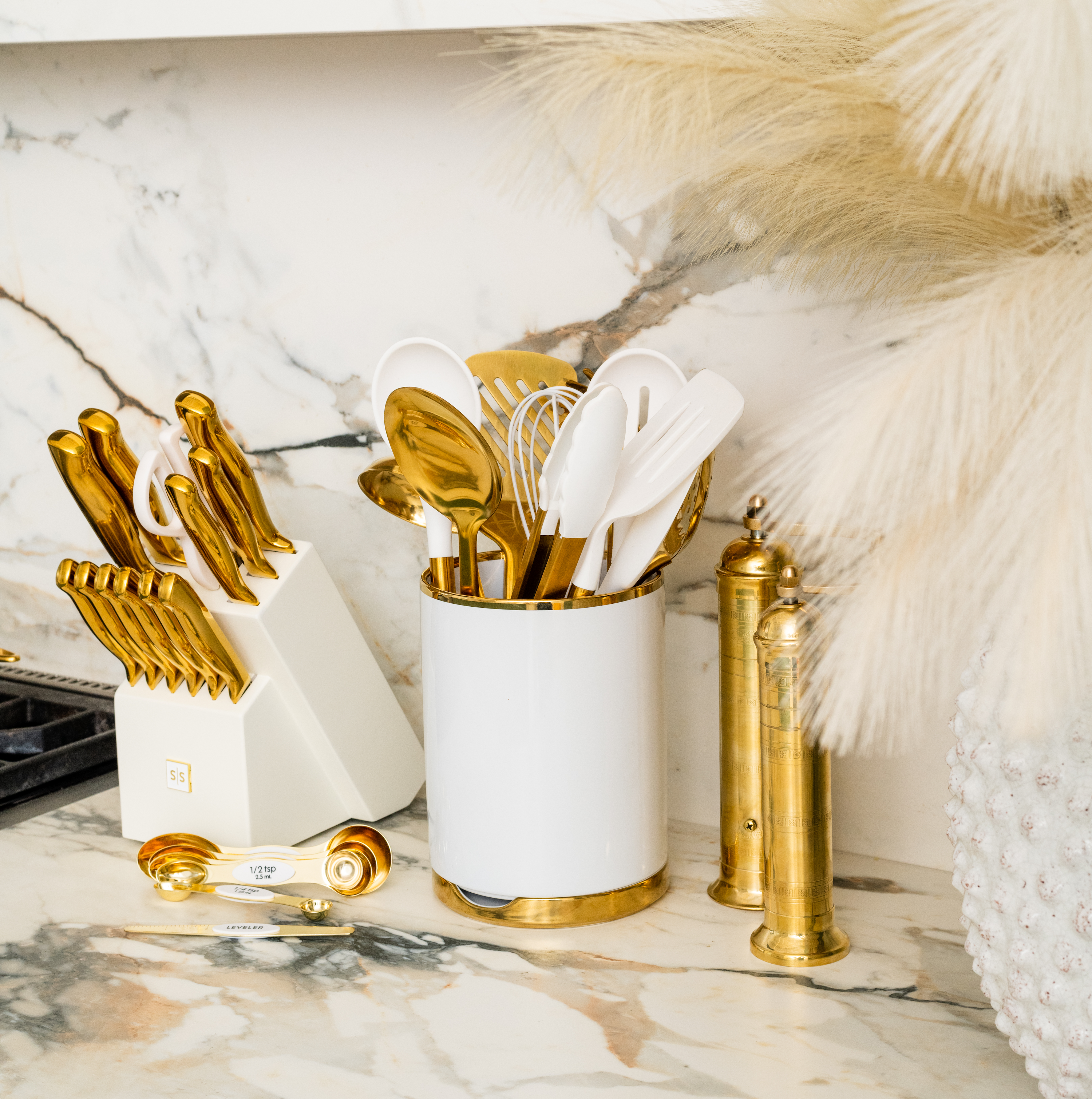White and Gold Kitchen Bundle - Styled Settings