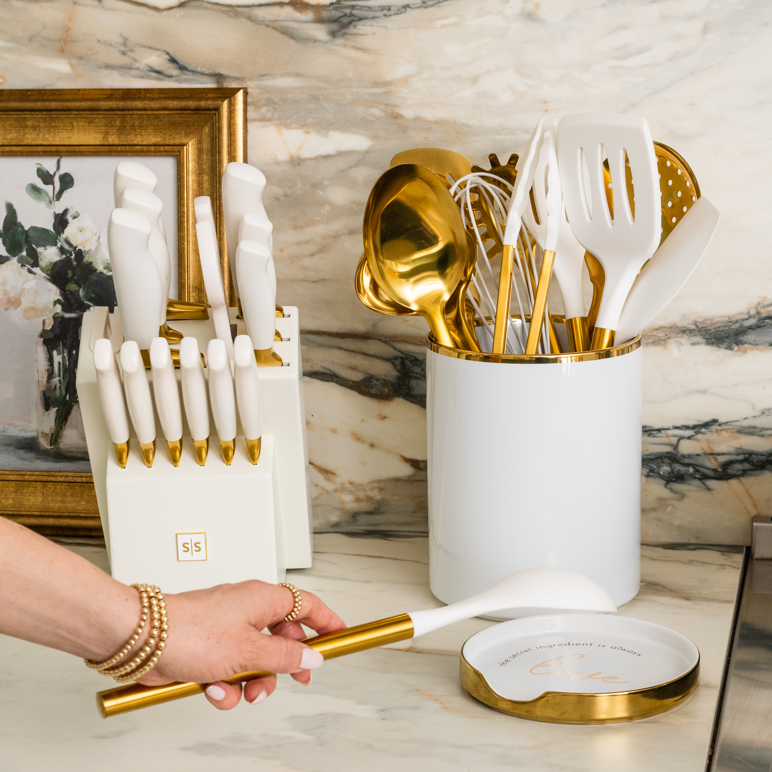White and Gold Kitchen Bundle - Styled Settings