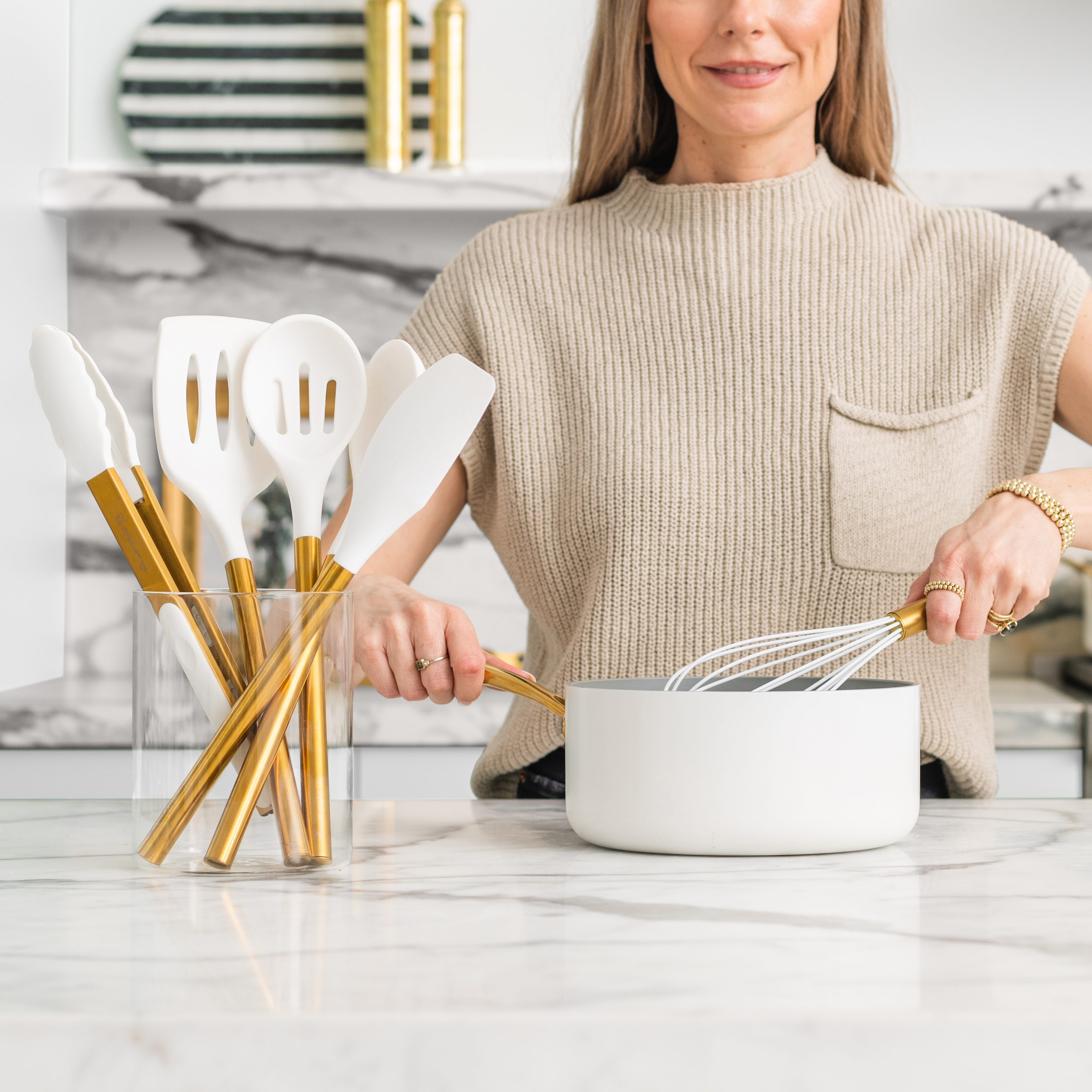 Gold Complete Kitchen Utensils Set - Styled Settings