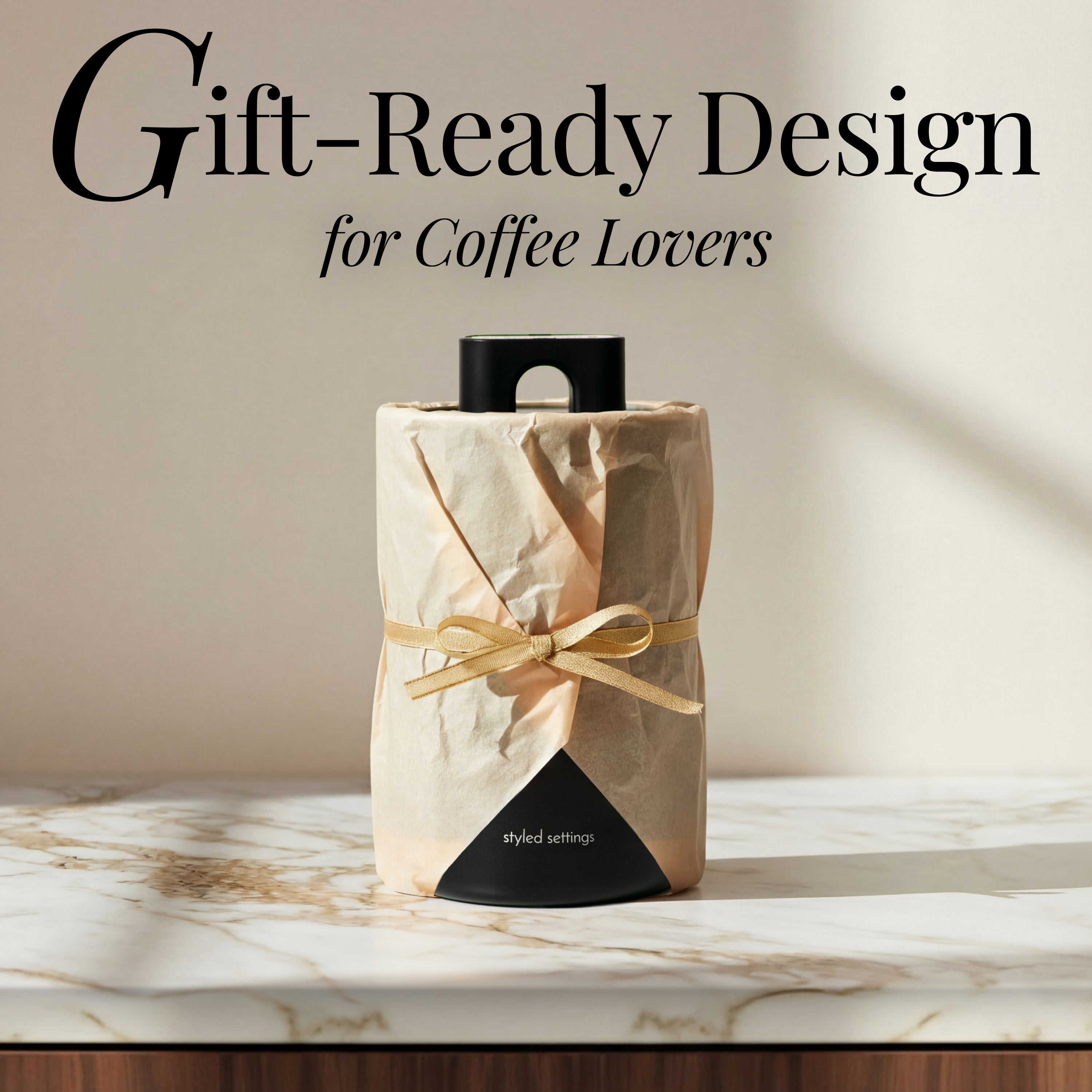 Black Coffee Canisters (Set of 2)