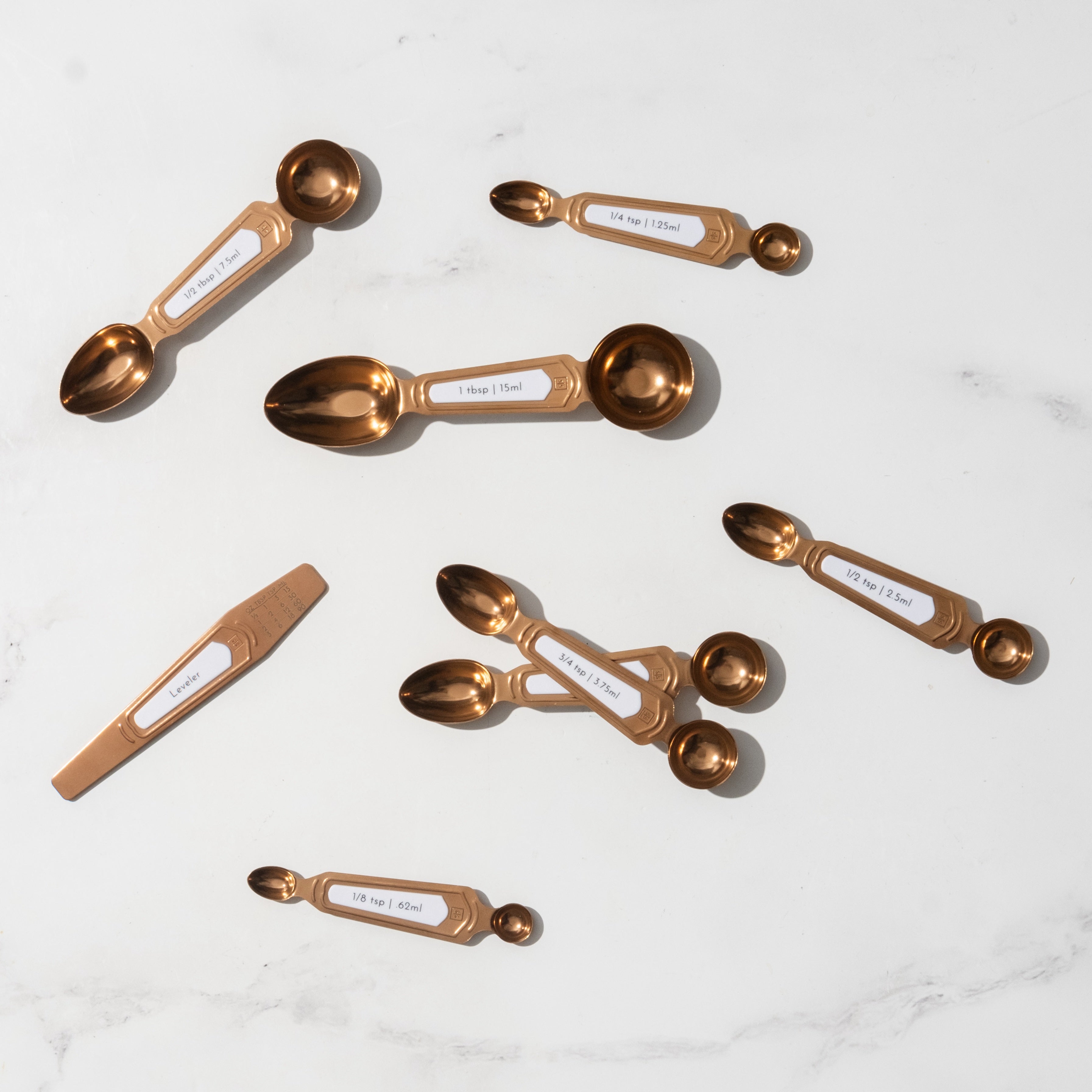 Timeless Copper Magnetic Measuring Spoon Set - Styled Settings